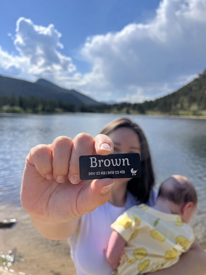 Classic Rectangle Pram Plate (50mm x 20mm) (Pre-Order for August Dispatch)
